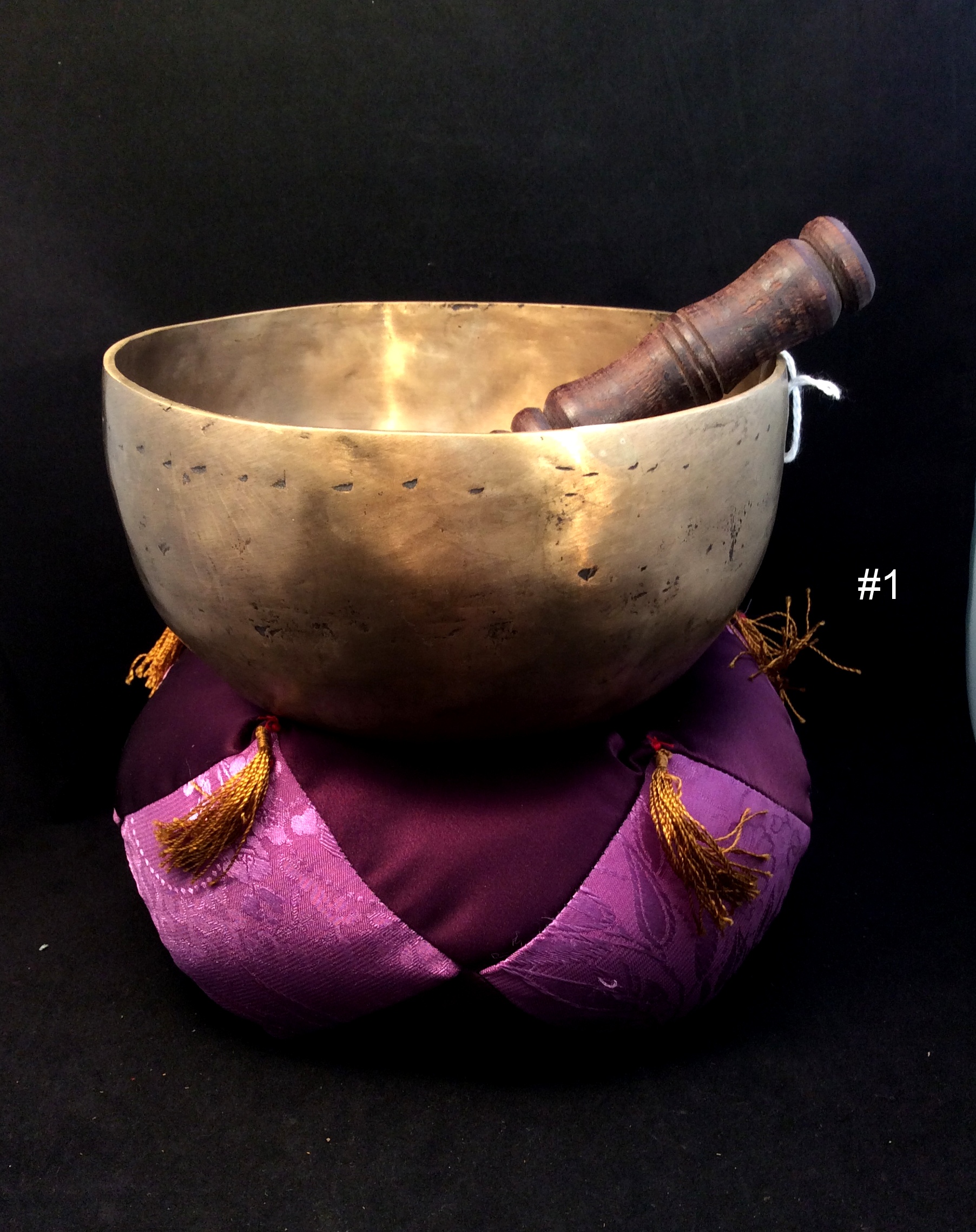 Tibetan Singing Bowl Set 7 White Conch